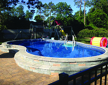 Curved Semi Above Ground Pool in St. Louis