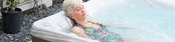 Elderly in Jacuzzi- close up
